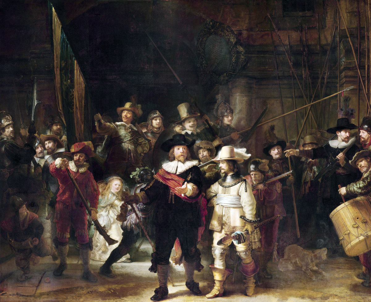 The first restoration of The Night Watch